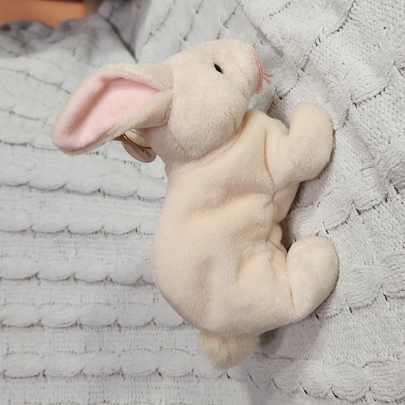 🕸Vintage Ty Beanie Baby Original Nibbler Bunny 1999 P.E. Pellets - Picture 4 of 11
